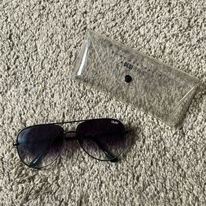 Women’s Quay x Desi Perkins High Key Gradient Aviator Sunglasses with Case